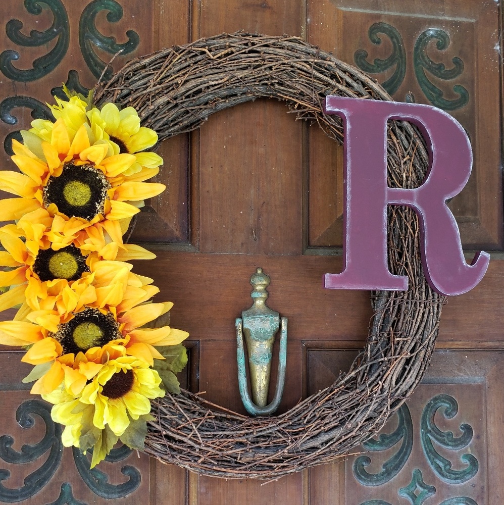 Fall Monogrammed Wreath